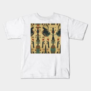 Ancient Egyptian Pattern 6 Kids T-Shirt